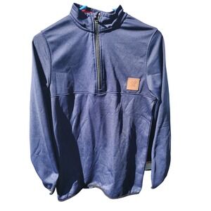 Vortex Force of Optics Mens Small Navy Blue Quarter Zip Pullover Performance Top